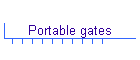 Portable gates